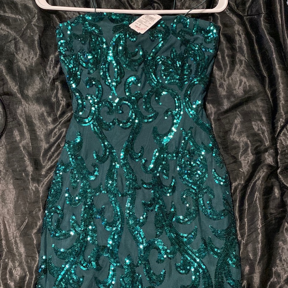 Short homecoming or prom dress